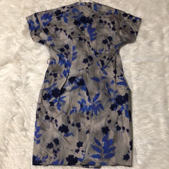 Hugo Boss Delara2 Gray wrap dress size 4 Made in Bulgaria - Picture 7 of 10